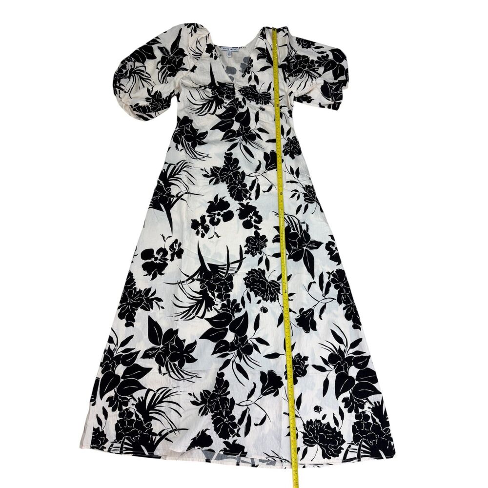 Ellen Tracy Black Maxi Dress S Knit Long Dress.Tropical floral - Picture 2 of 8